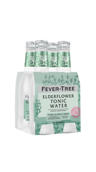 Fever Tree Elderflower Tonic Water 6 X4 Pk (24 X200 Ml)