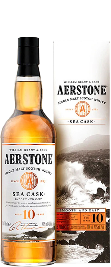 Aerstone 10 Year Old Sea Cask 700ml - Label Damaged