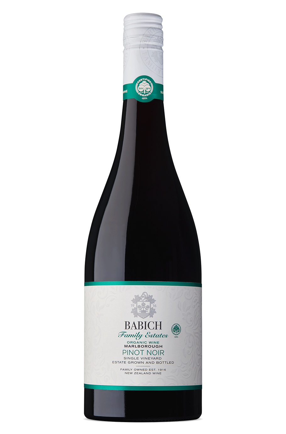 Babich Family Estates Headwaters Organic Pinot Noir 750ml 2020