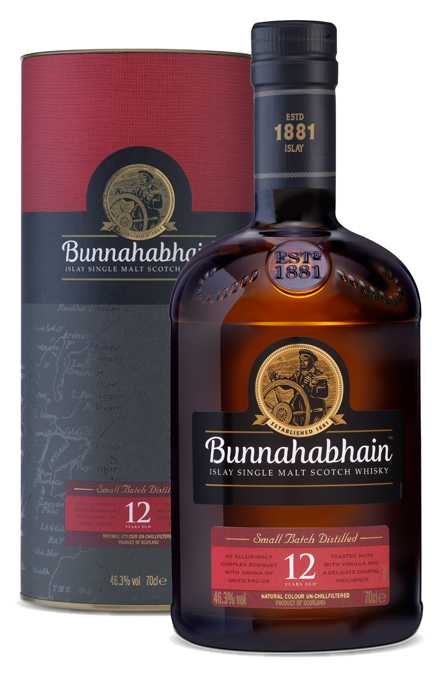 Bunnahabhain 12 YO Islay Single Malt Scotch Whisky 46.3% 700ml