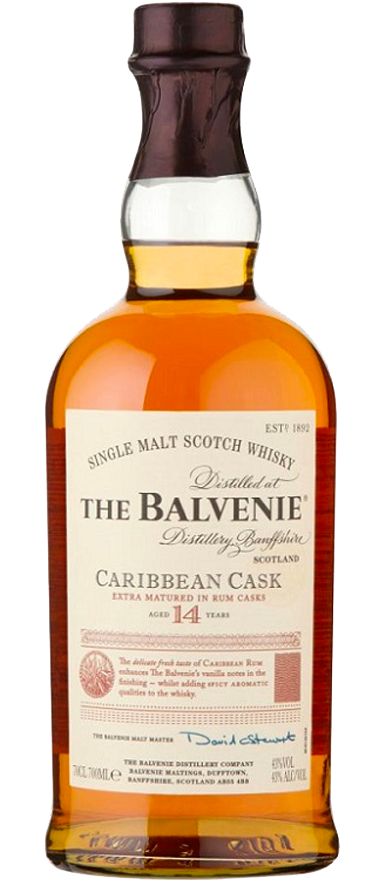 The Balvenie 14 Year Old Caribbean Cask 700ml - Wine Central