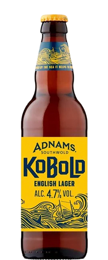 SHORT DATED Adnams Kobold Lager (12x 500ml Bottles) BB:31.08.2024