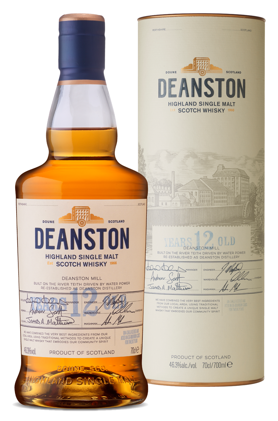 Deanston 12 YO Highland Single Malt Whisky