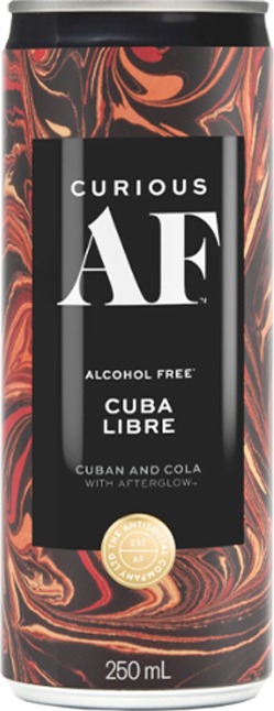 Curious AF Cuba Libre 0% 250ml (4 Pack)