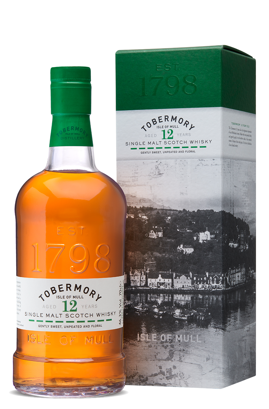 Tobermory 12 YO Isle of Mull Single Malt Scotch Whisky 46.3% 700ml