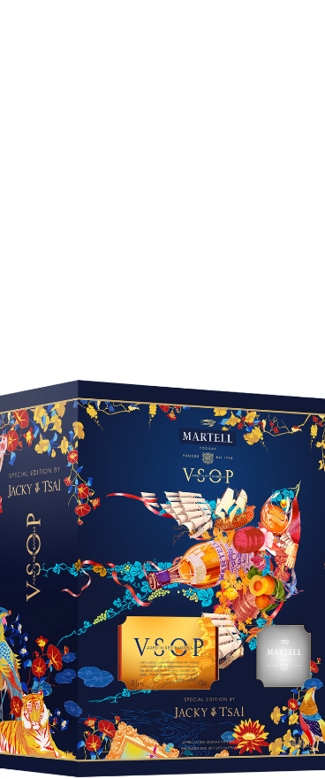 Martell VSOP & 2x Glasses Gift Pack 700ml