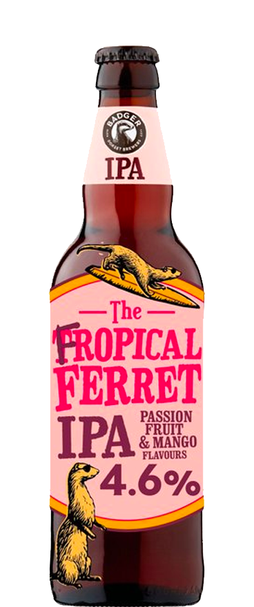 Badger Fropical Ferret IPA (8x 500ml Bottles) BB:31/11/24