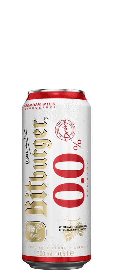 SHORT DATED Bitburger Drive 0% Pils (24x 500ml Cans) BB: 28/02/2025