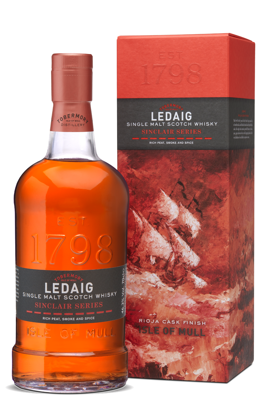 Ledaig Sinclair Rioja Cask Finish Single Malt Scotch Whisky 46.3% 700ml